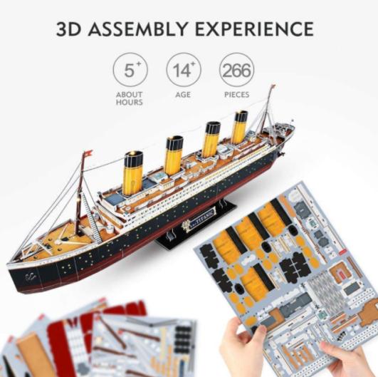 ការរចនាលម្អិតក្រដាស Jigsaw DIY Stadium 3D Puzzle Model