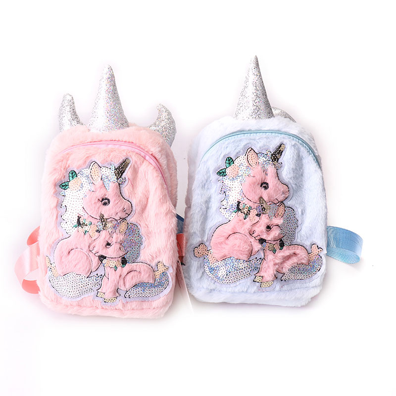 កាបូបសិស្សសាលា Plush Unicorn